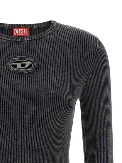 Minivestido Diesel de algodón negro