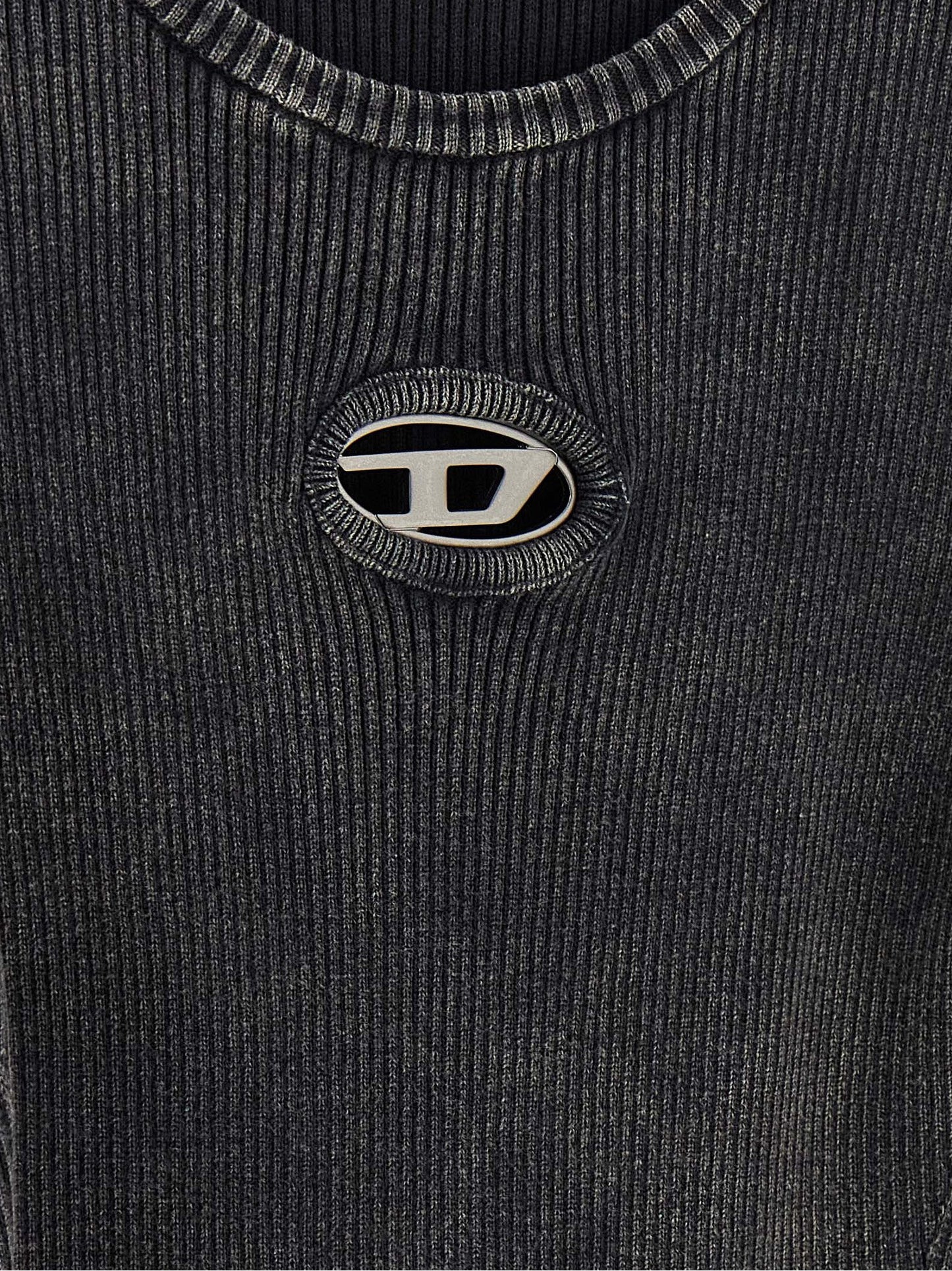 Minivestido Diesel de algodón negro