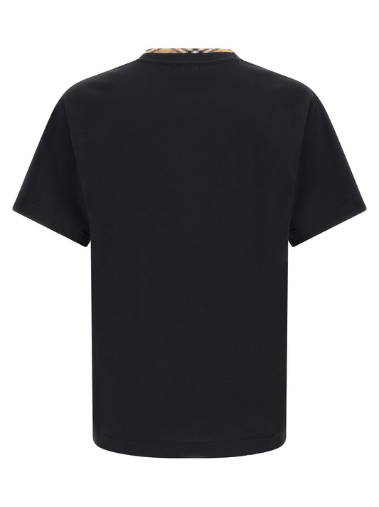 Camiseta de algodón negra de Burberry