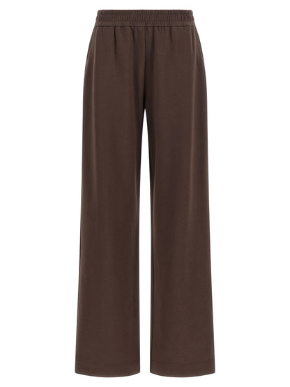 Pantalones de chándal Moncler de algodón marrón