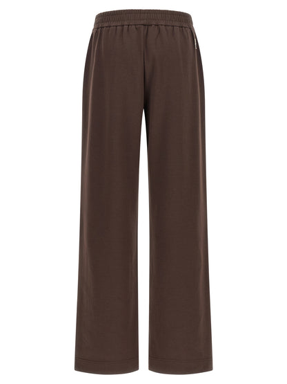 Pantalones de chándal Moncler de algodón marrón