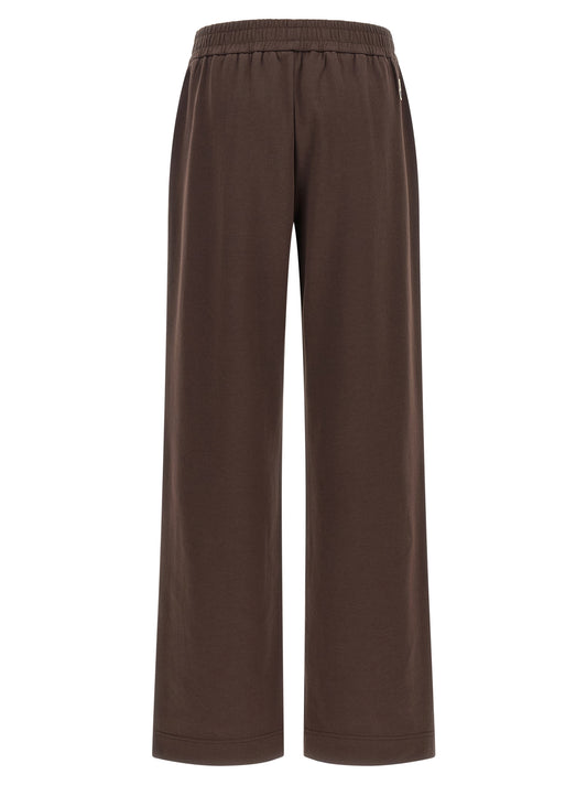 Pantalones de chándal Moncler de algodón marrón