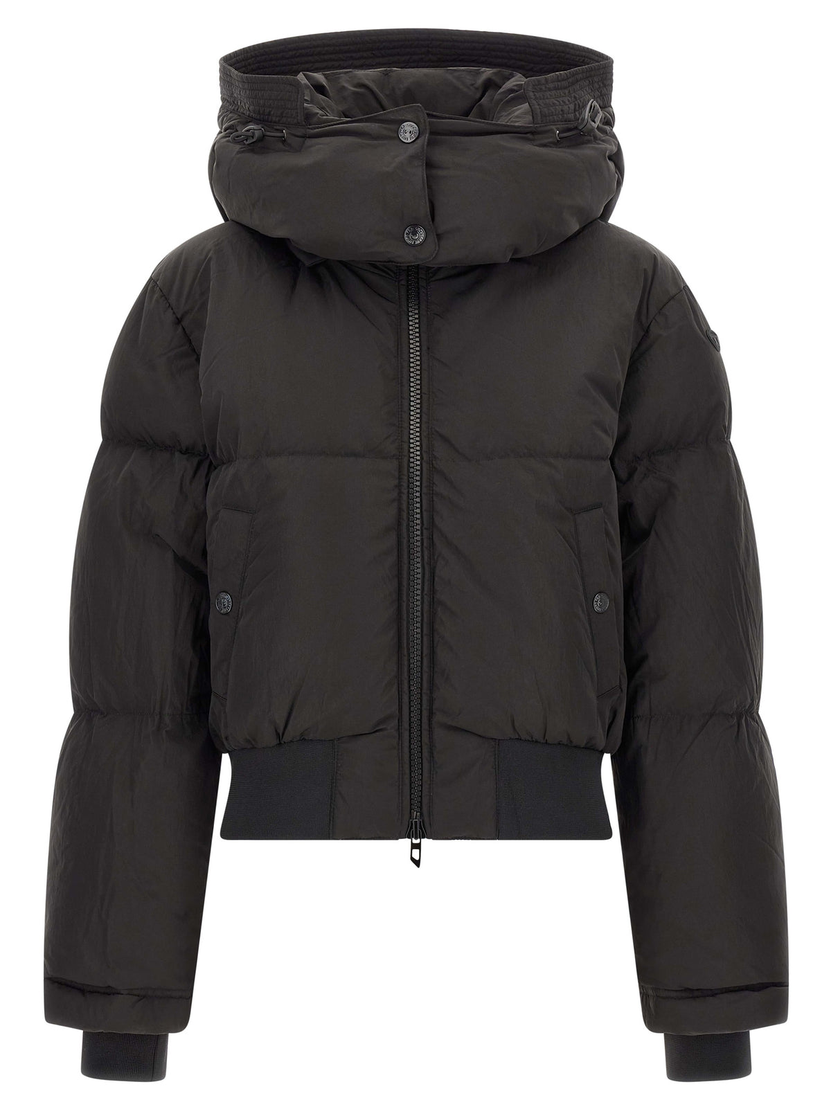 Diesel Long Black Classic Polyamide Jacket