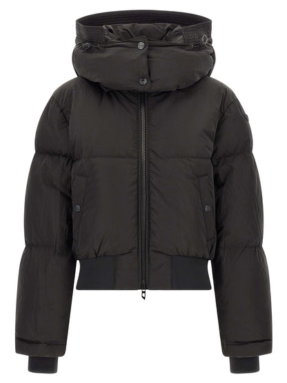 Diesel Long Black Classic Polyamide Jacket