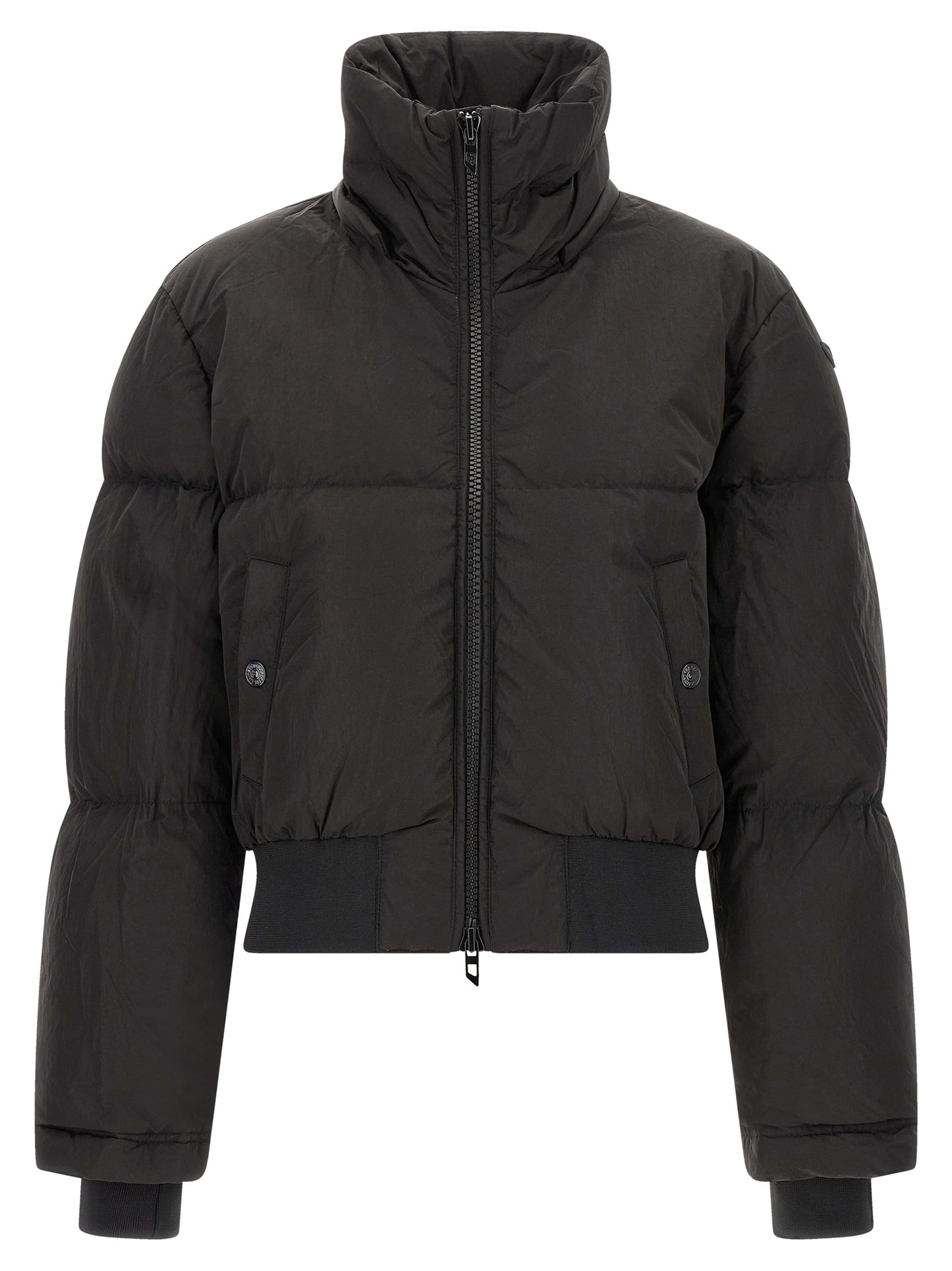 Diesel Long Black Classic Polyamide Jacket