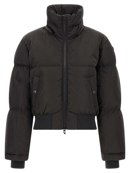 Diesel Long Black Classic Polyamide Jacket