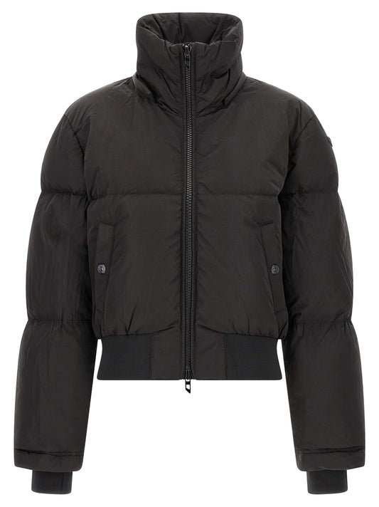 Veste longue en polyamide Diesel noir classique