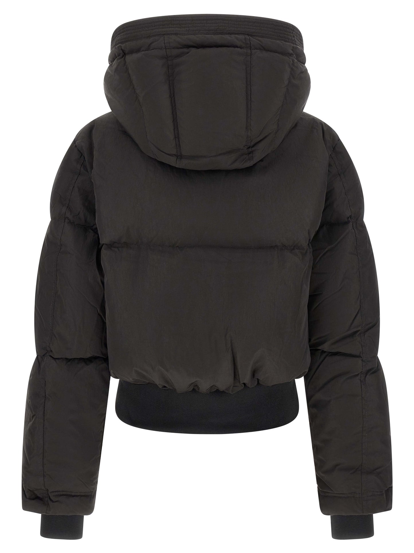 Diesel Long Black Classic Polyamide Jacket