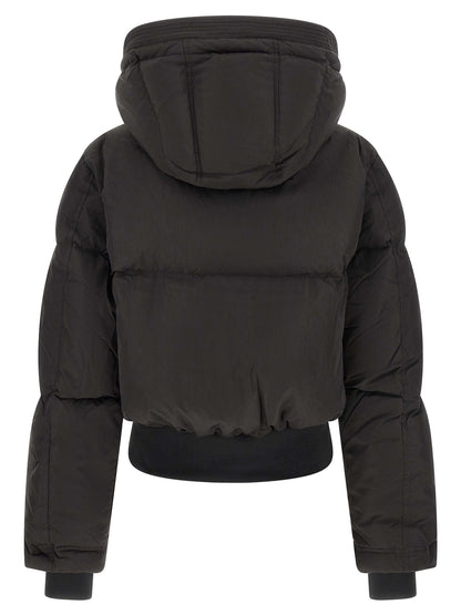 Diesel Long Black Classic Polyamide Jacket