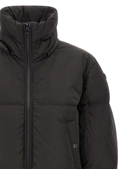 Diesel Long Black Classic Polyamide Jacket