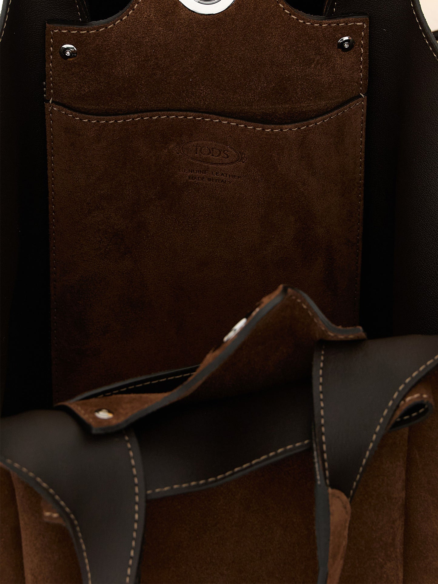 Bolso de mano Tod's de piel de becerro marrón