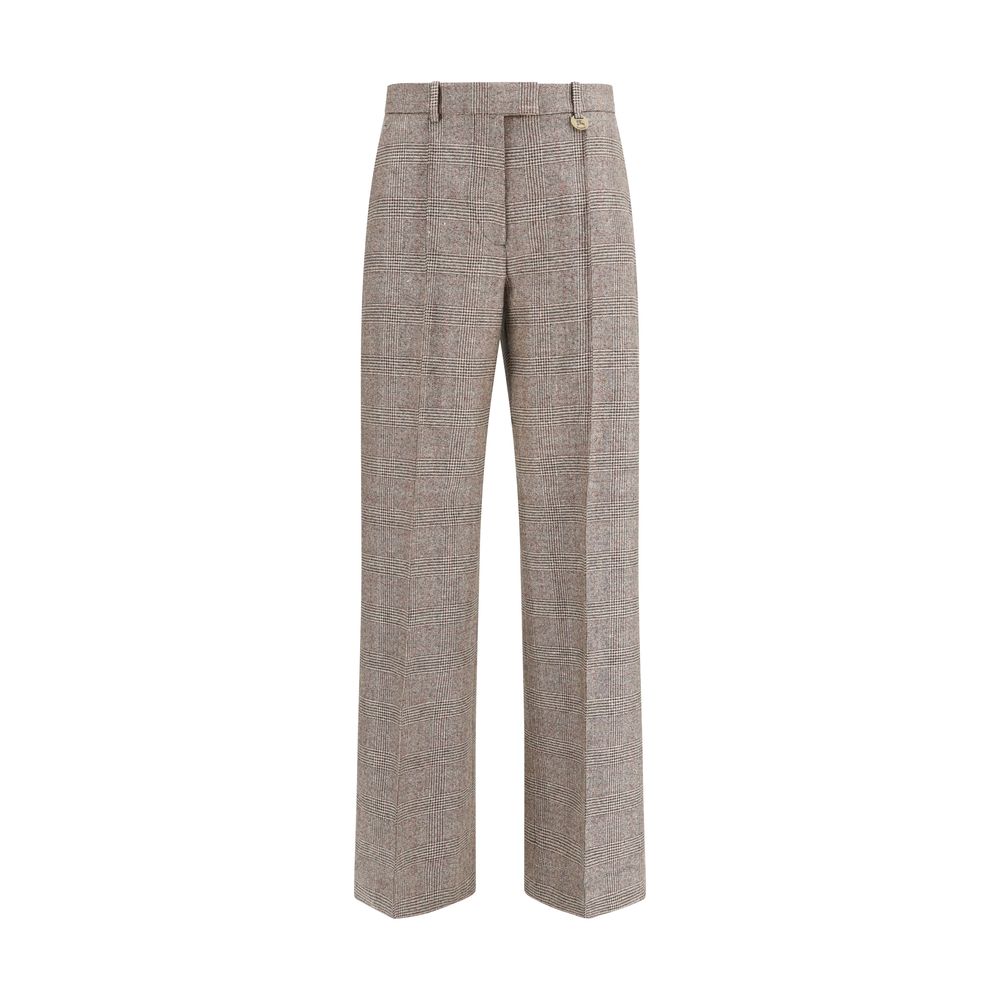Burberry Dress Pants - Beige Wool Fabric