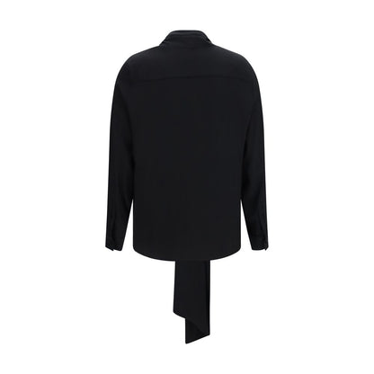 Blusa Burberry De Seda Negra Con Corte Regular Y Caída Natural