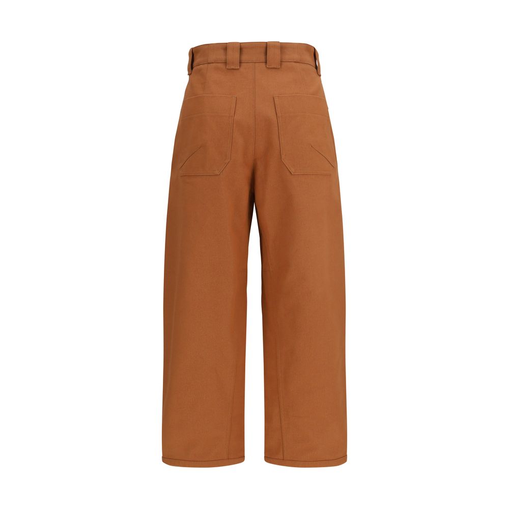 Pantalones casuales Chloé de algodón naranja