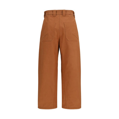 Pantalones casuales Chloé de algodón naranja