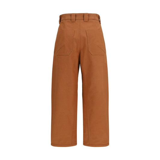 Pantalones casuales Chloé de algodón naranja