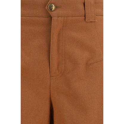 Pantalones casuales Chloé de algodón naranja