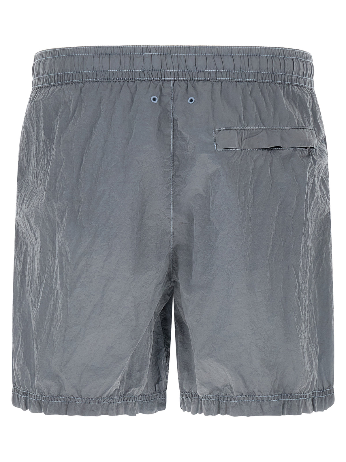 Stone Island Short de bain en polyamide gris