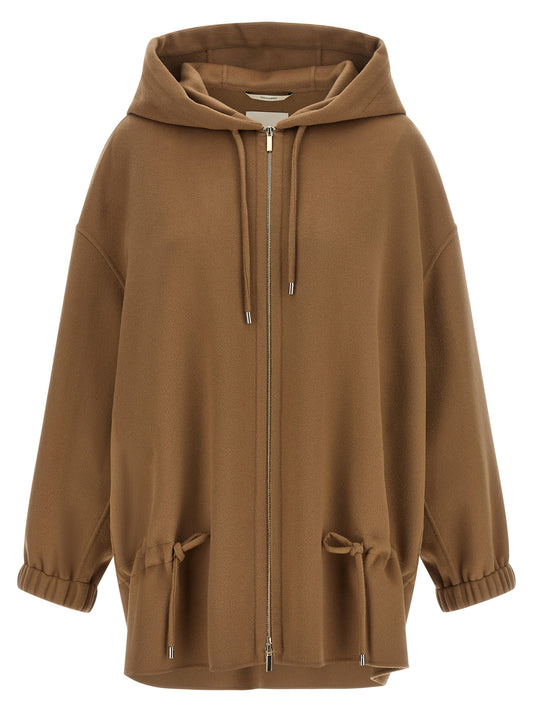 Abrigo de lana marrón 'S Max Mara