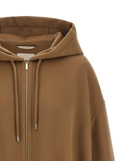 Abrigo de lana marrón 'S Max Mara