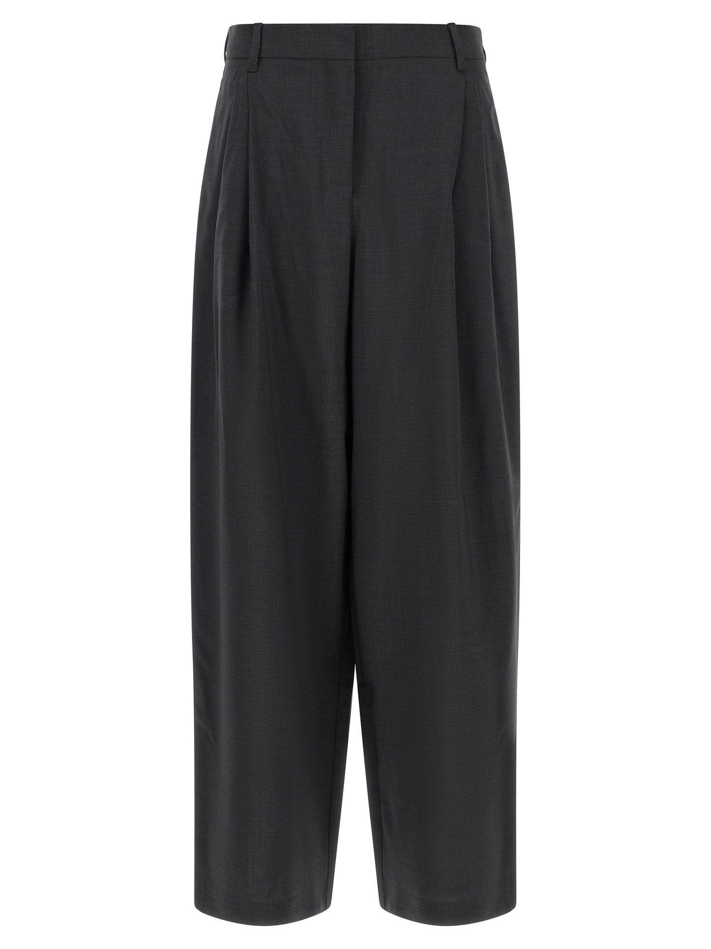 Pantalones de vestir de lana gris 'S Max Mara