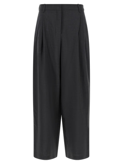 Pantalones de vestir de lana gris 'S Max Mara