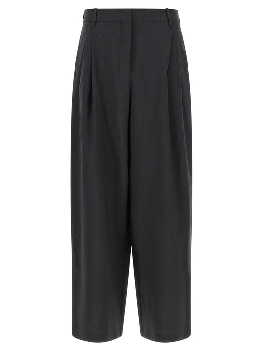 Pantalones de vestir de lana gris 'S Max Mara