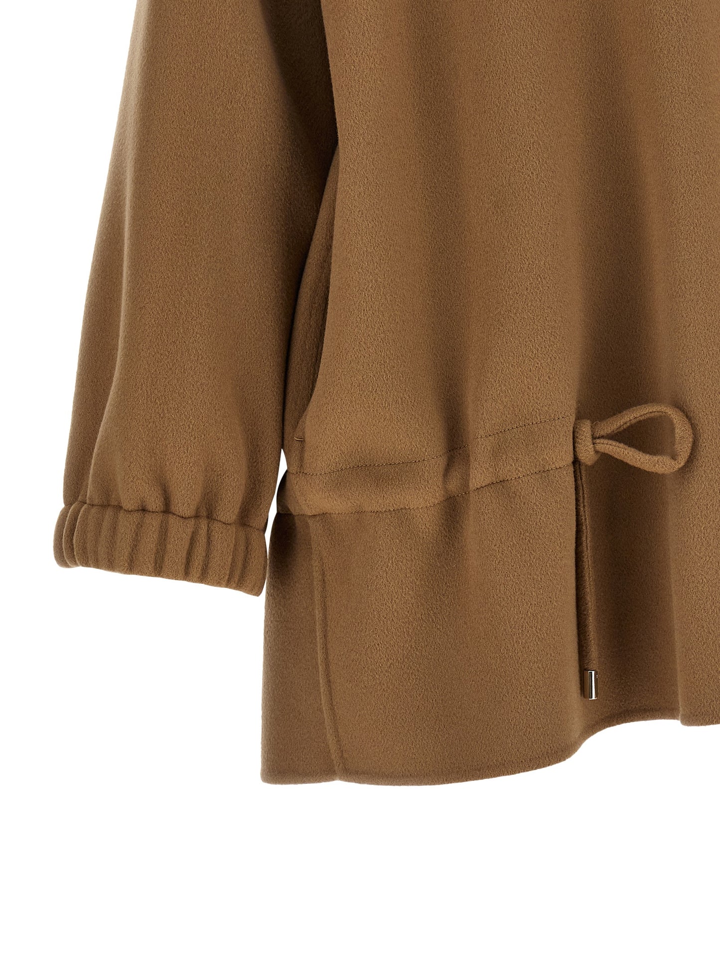 Abrigo de lana marrón 'S Max Mara