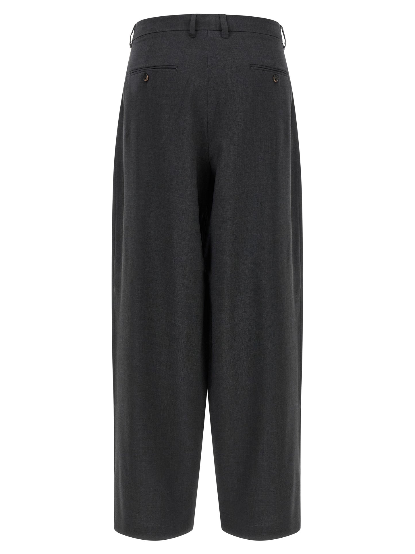 Pantalones de vestir de lana gris 'S Max Mara