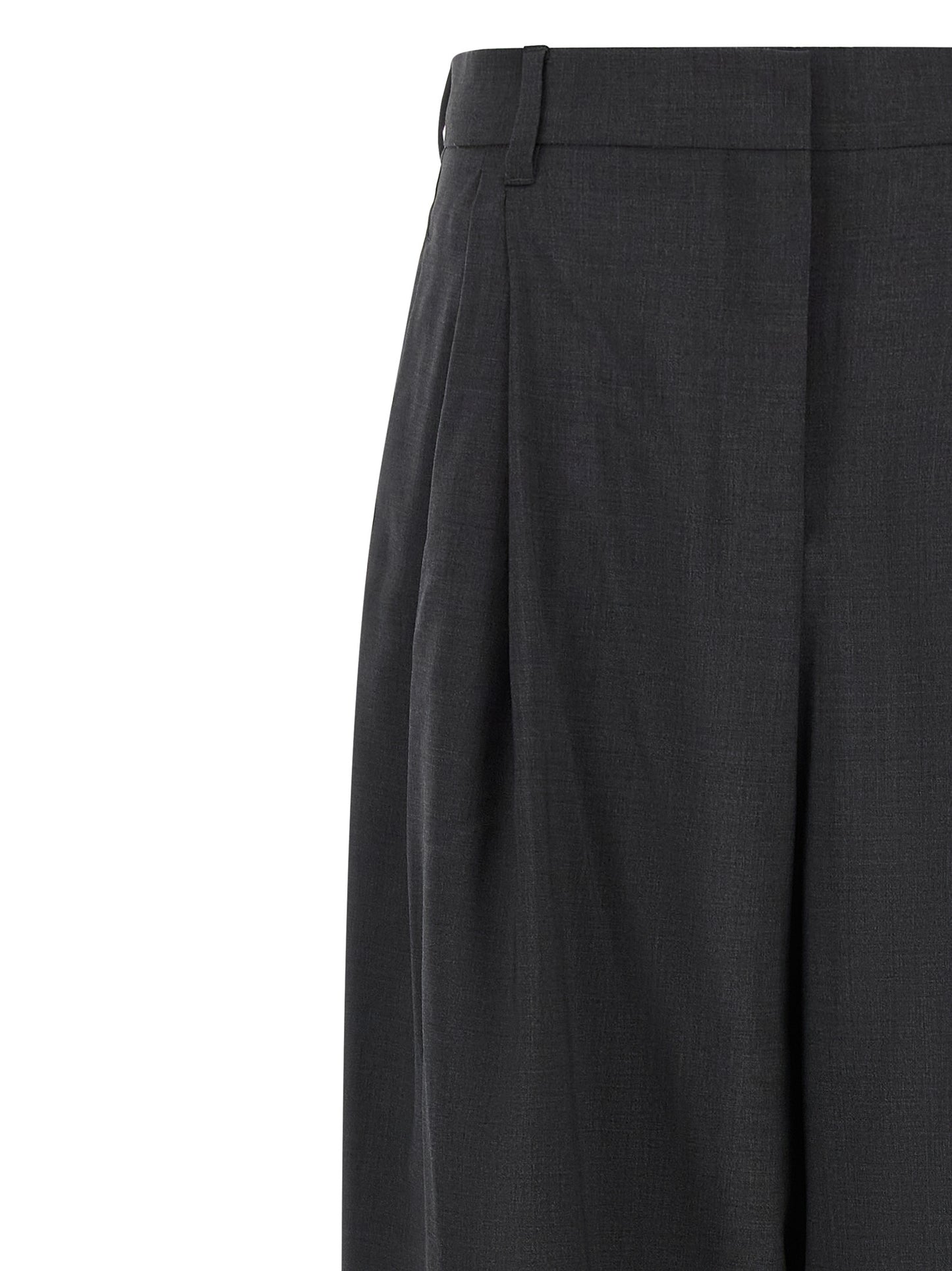 Pantalones de vestir de lana gris 'S Max Mara