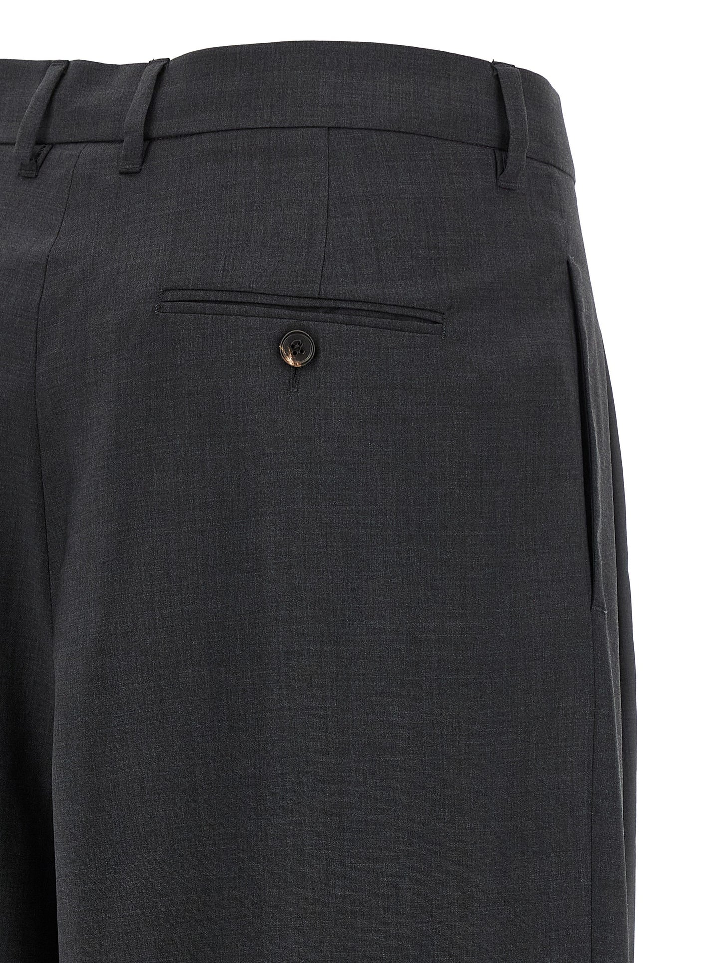 Pantalones de vestir de lana gris 'S Max Mara