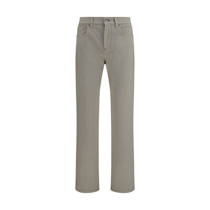 Vaqueros Versace cónicos de algodón beige