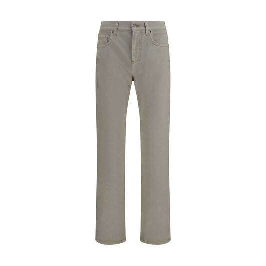 Vaqueros Versace cónicos de algodón beige