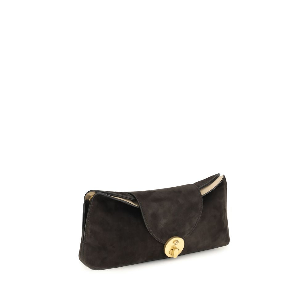 Bolso de mano Versace de piel de becerro marrón Bos Taurus