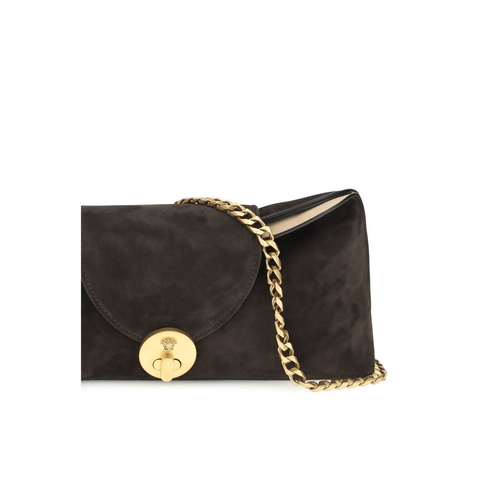 Bolso de mano Versace de piel de becerro marrón Bos Taurus