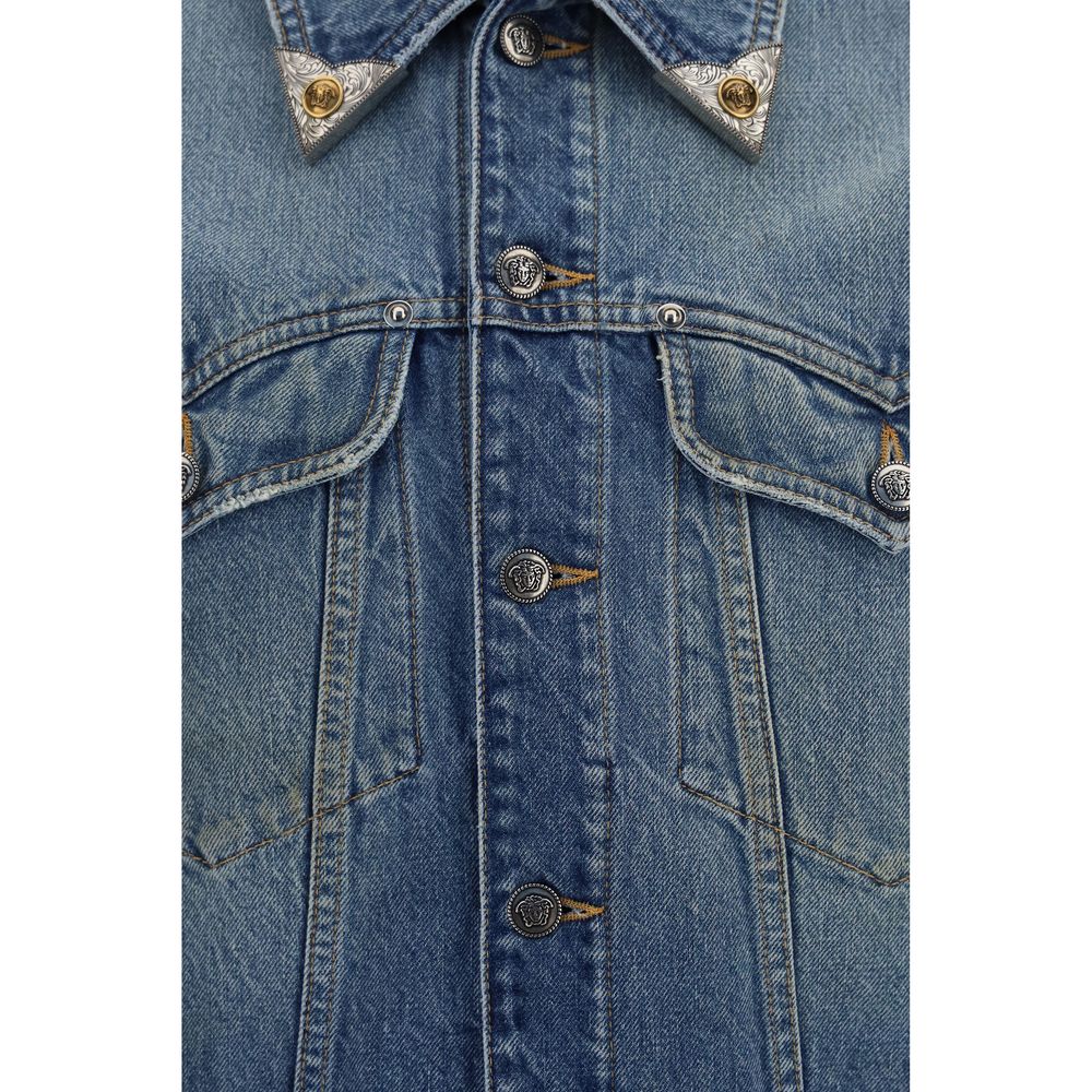 Chaqueta vaquera Versace de algodón azul