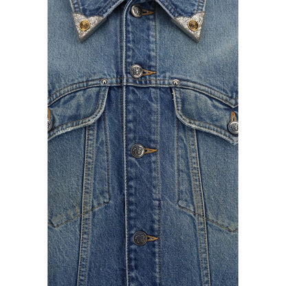 Chaqueta vaquera Versace de algodón azul