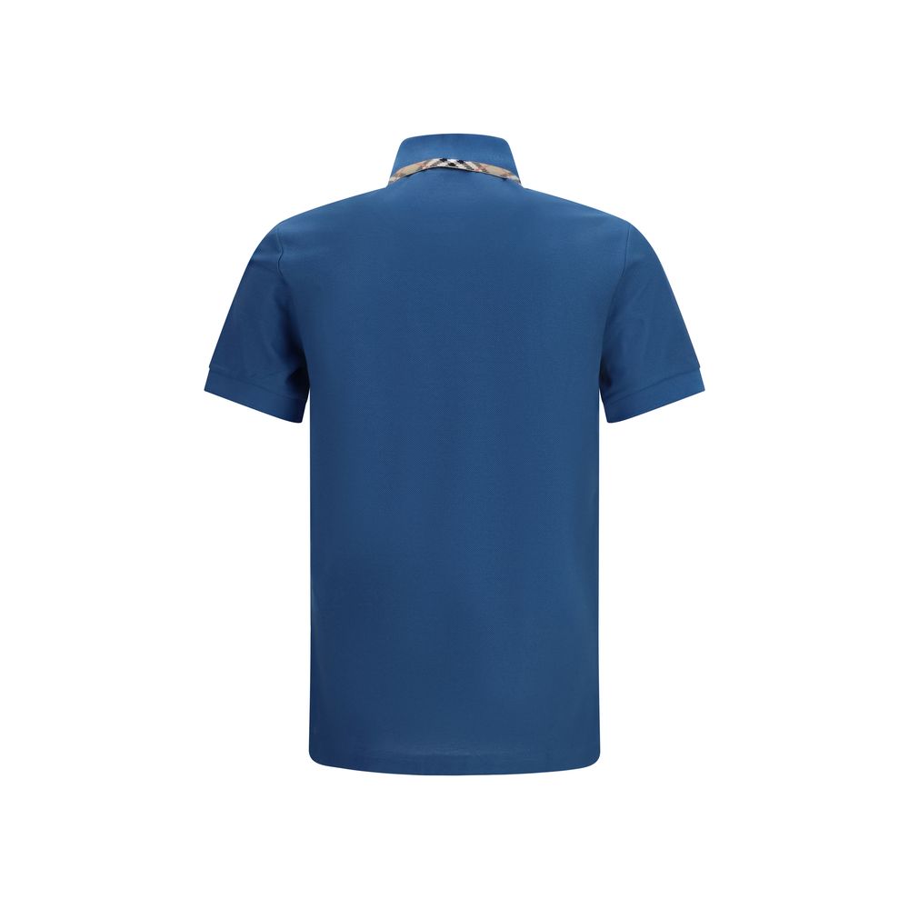 Polo en coton bleu Burberry Vêtement de tous les jours