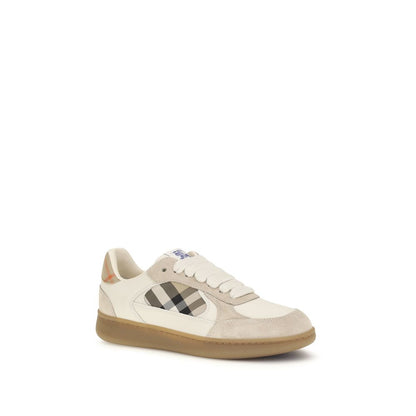 Baskets Burberry en cuir de veau beige Bos Taurus
