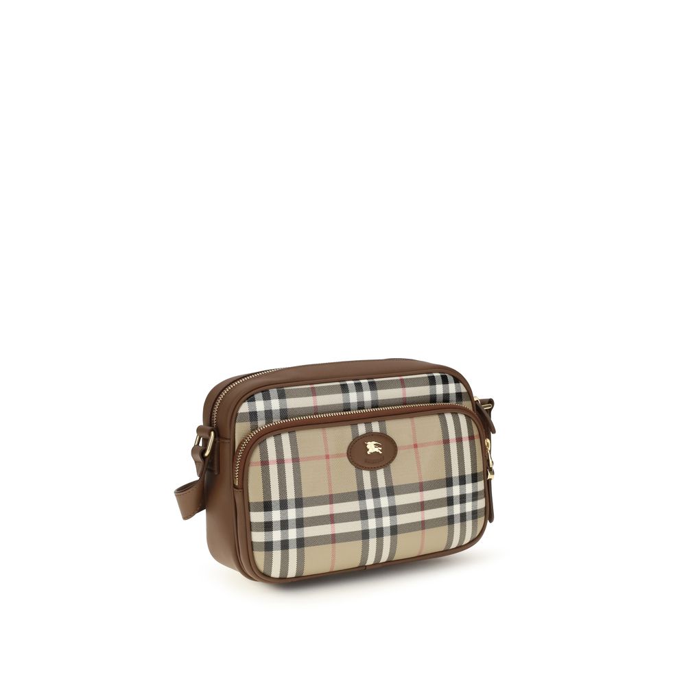 Bolso de hombro Burberry de algodón beige