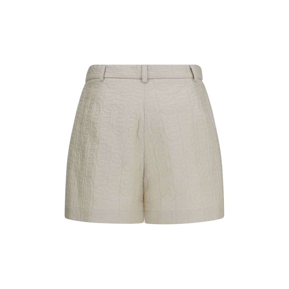 Pantalones cortos bermudas Moncler de poliamida beige