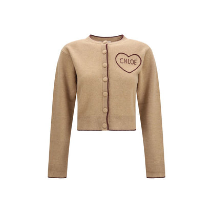 Cárdigan Chloé de lana beige Oves Aries
