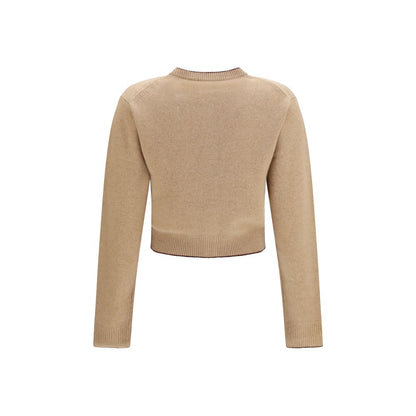 Cárdigan Chloé de lana beige Oves Aries