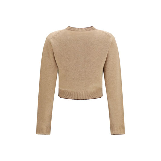 Cárdigan Chloé de lana beige Oves Aries