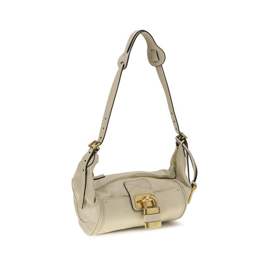 Bolso de hombro Chloé de piel de becerro beige Bos Taurus