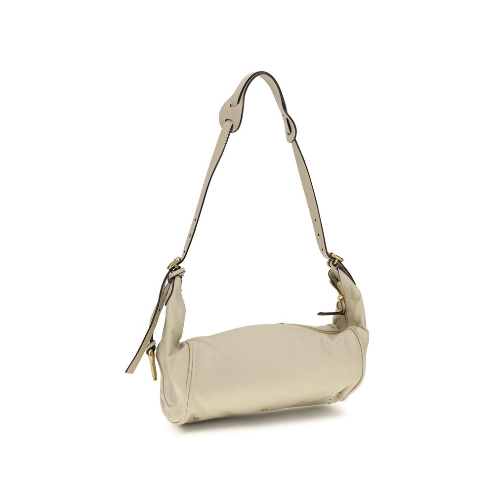 Bolso de hombro Chloé de piel de becerro beige Bos Taurus
