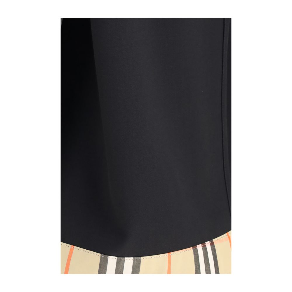 Falda Midi Burberry De Lana Negra Coleccion Oves Aries
