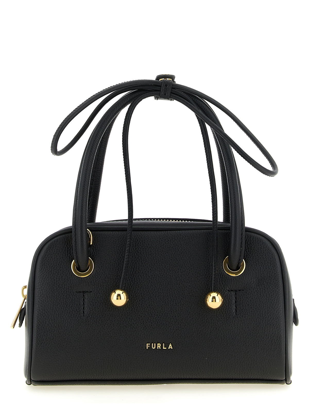 Bolso Furla Negro Cuero De VacunoEdicion Poppy S