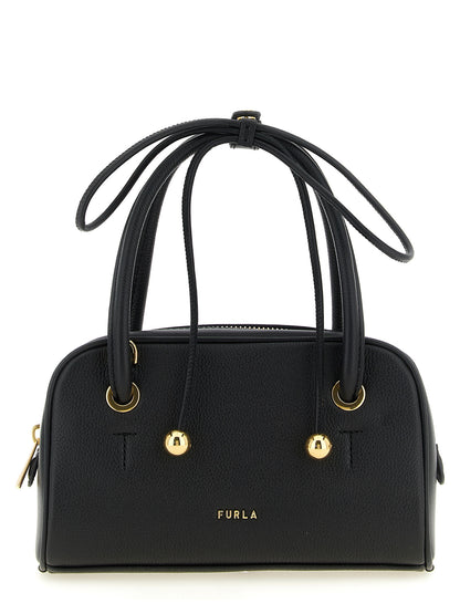 Bolso Furla Negro Cuero De VacunoEdicion Poppy S