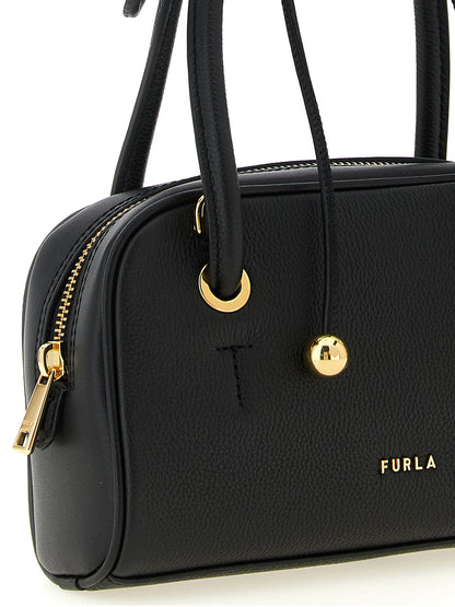 Bolso Furla Negro Cuero De VacunoEdicion Poppy S